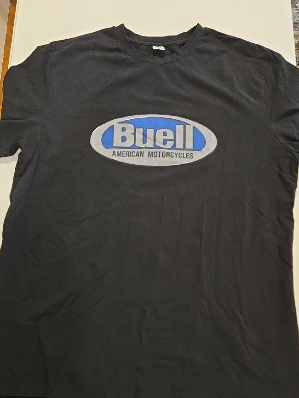 Buell Black Logo Tee